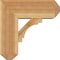 Ekena Millwork Merced Craftsman Rough Sawn Bracket w/ Offset Brace, Western Red Cedar, 8"W x 20"D x 20"H BKT0806X20X20MRC04RWR - alternate 3
